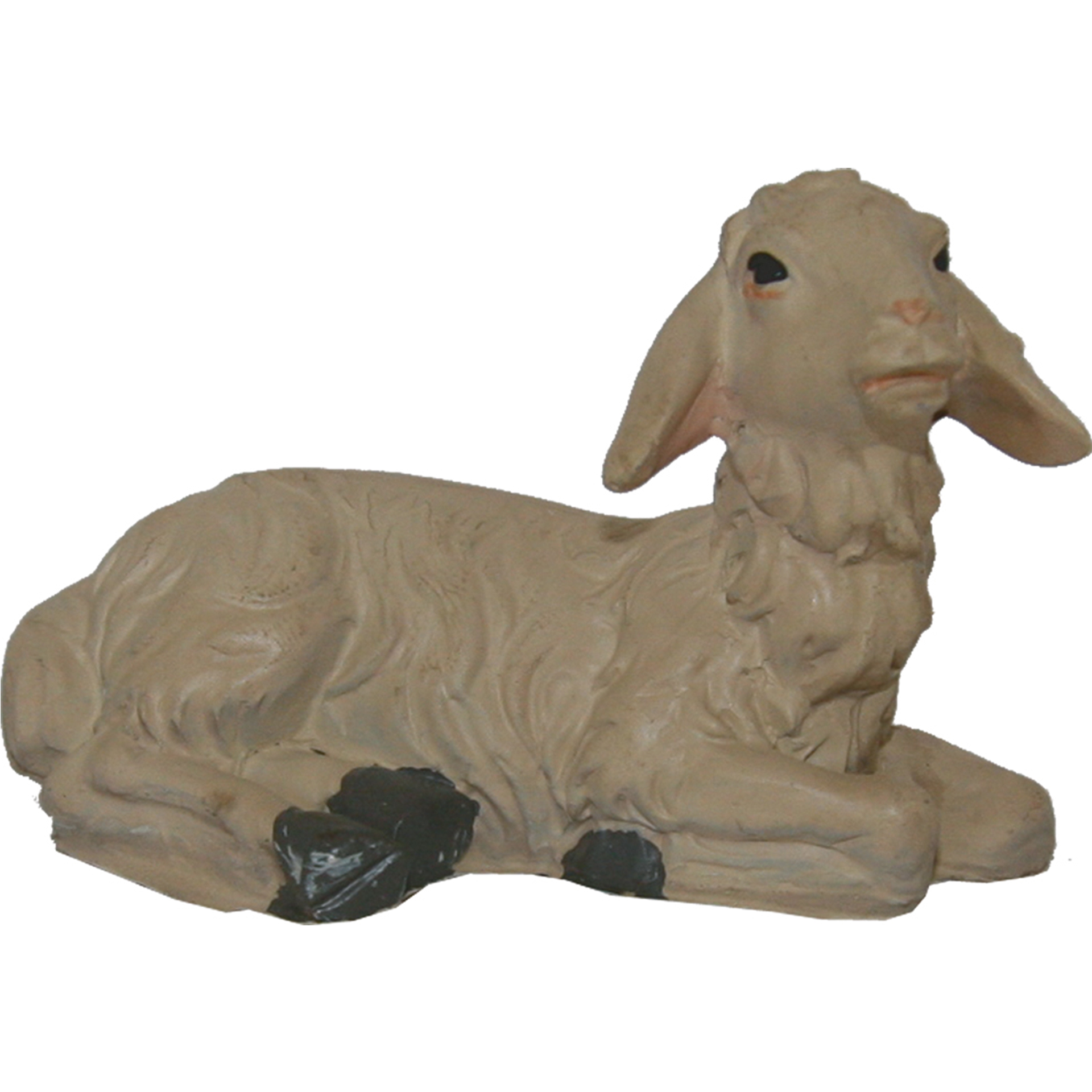 Schaf liegend Schaf liegend Tierfigur Krippenfigur