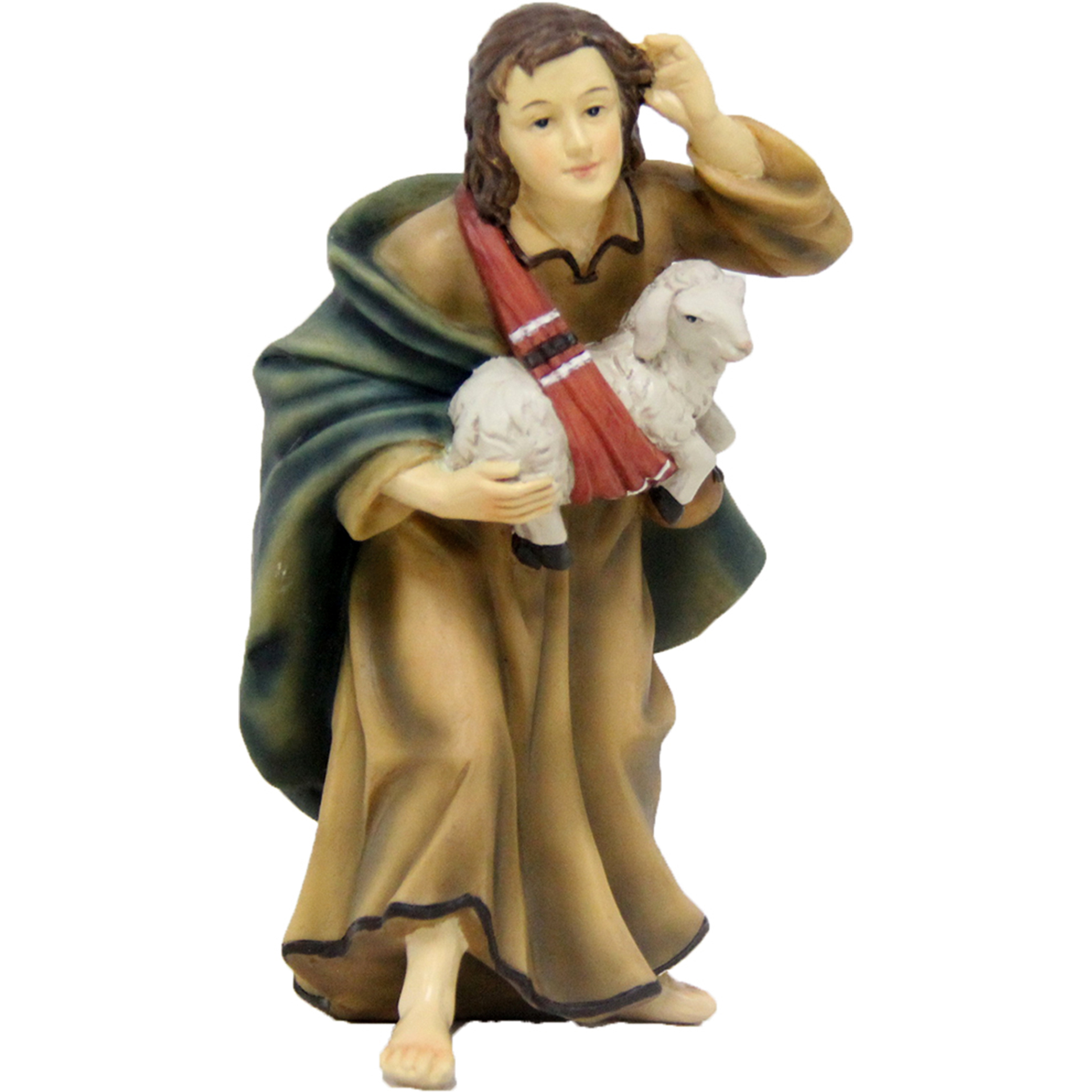 Hirtin mit Schaf Zusatzfigur Krippe Hirtin mit Schaf Zusatzfigur Krippe