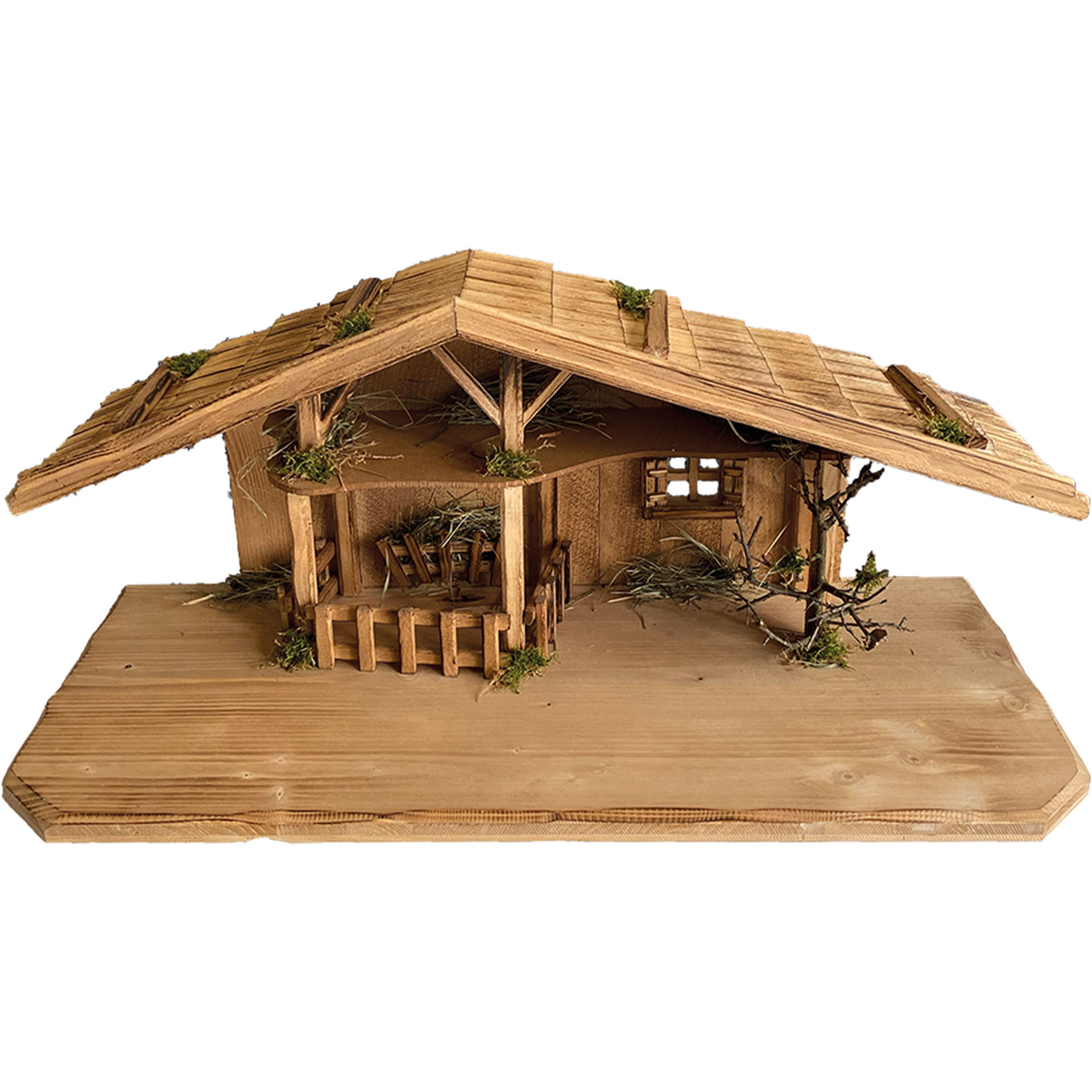 Krippenstall Lenau Tierheim, Holz, Veranda, Sperrholz, Hütte