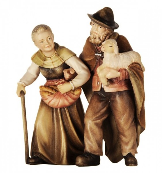 Krippenfigur Bauernpaar Bethlehem Krippe color Krippenfigur Bauernpaar Bethlehem Krippe color