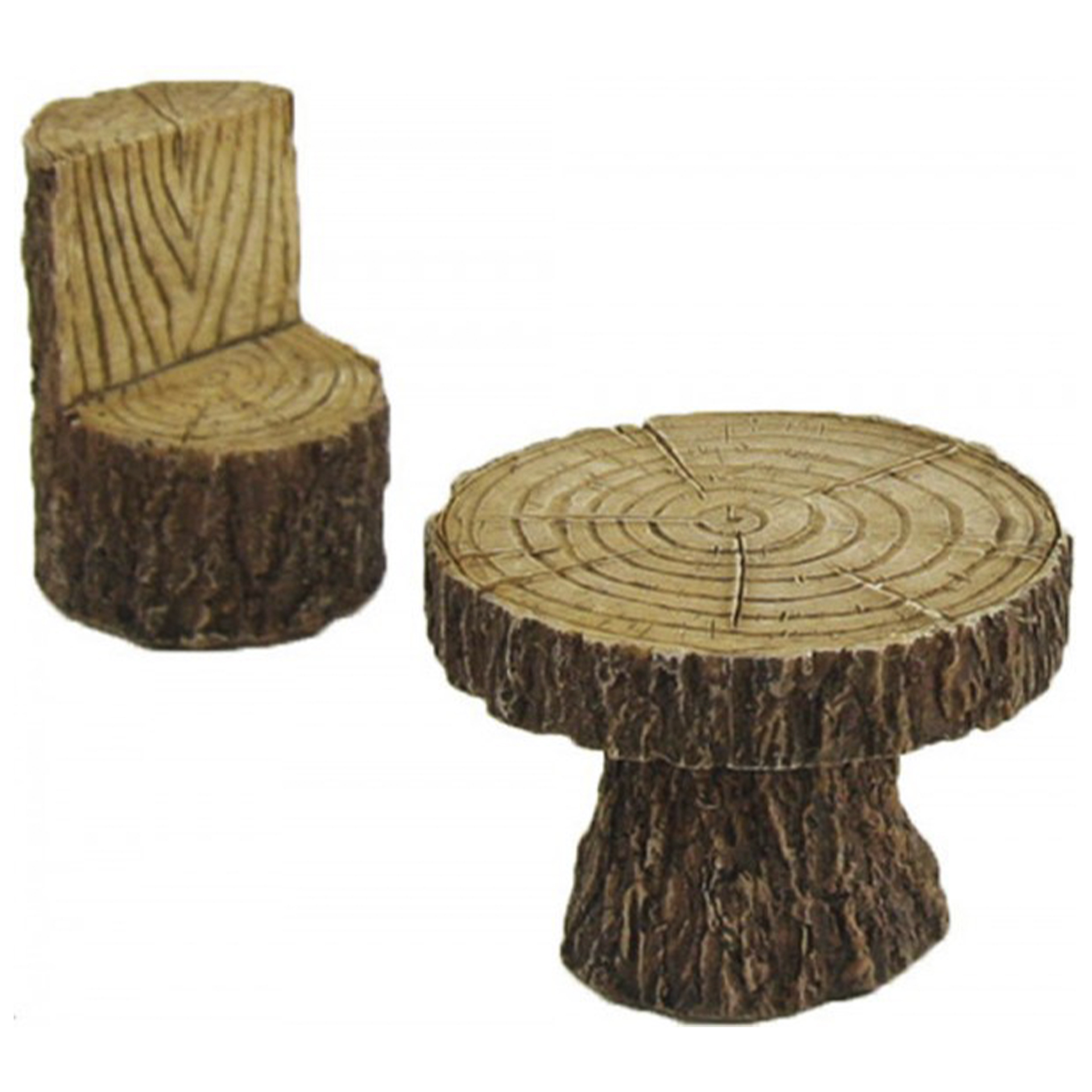 Tisch mit Stuhl Holzoptik