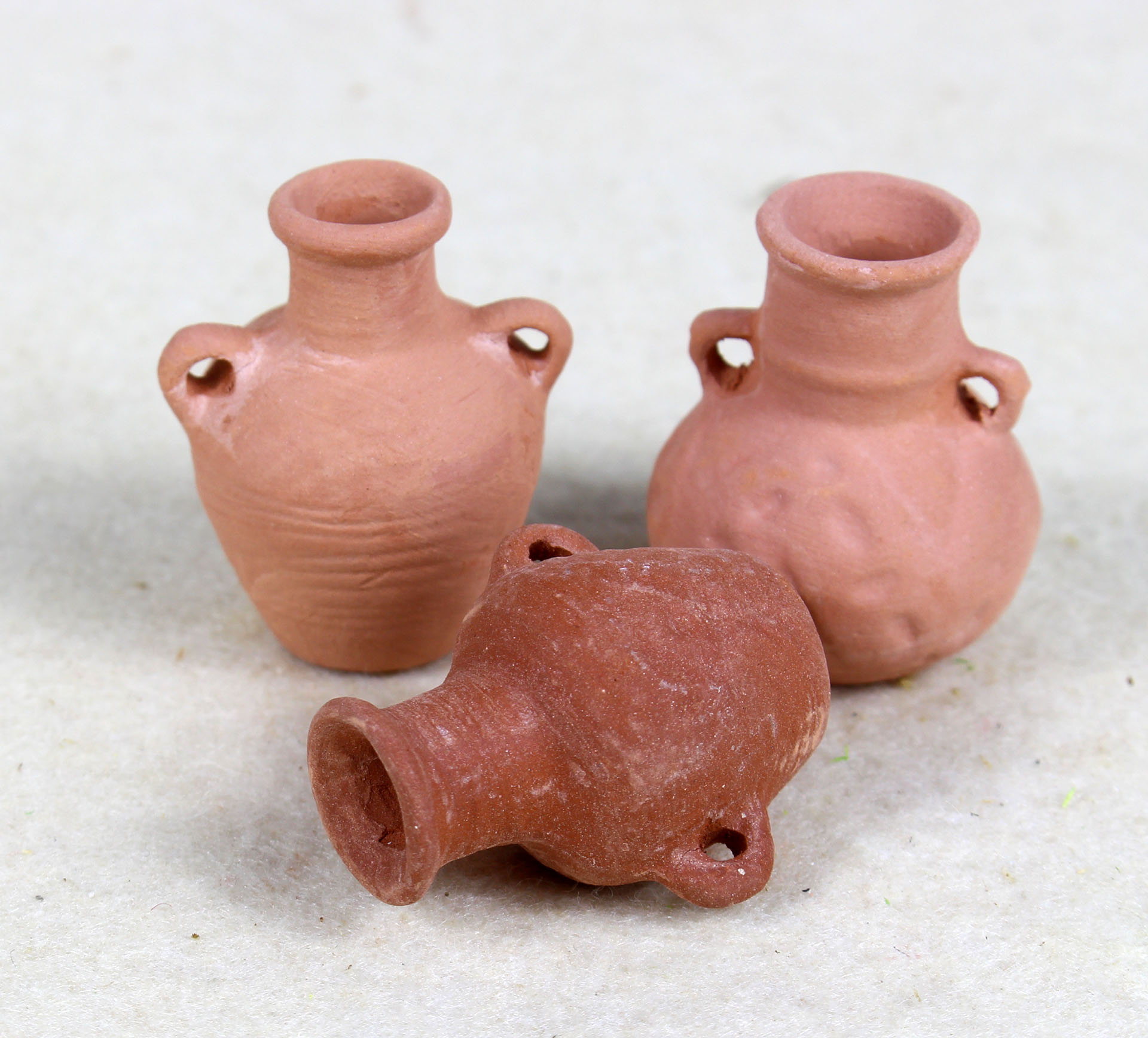 Tonvasen verziert 3-tlg.