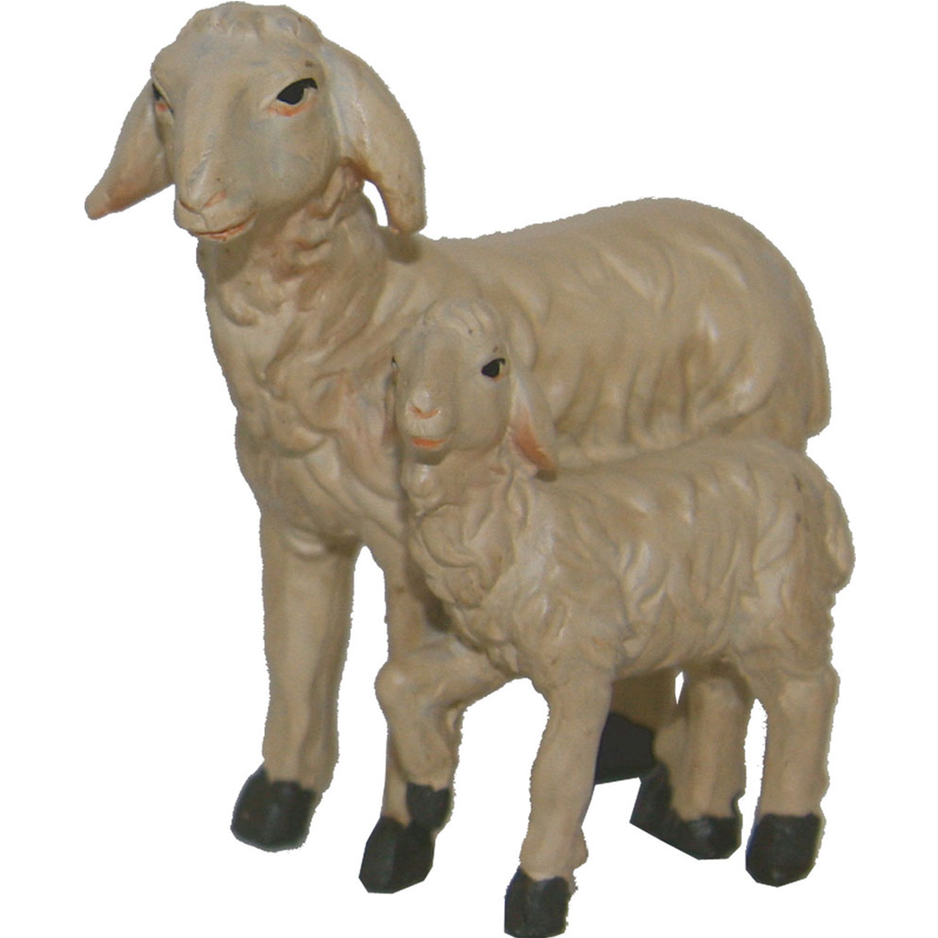 Schaf doppelt Krippenfigur Tierfigur
