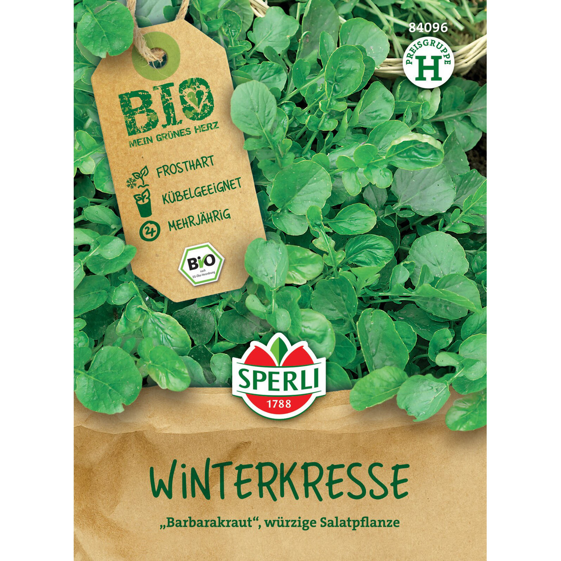 BIO Winterkresse, Gemüsesamen Essen, Produzieren, Grünes Blattgemüse, Pflanze, Spinat