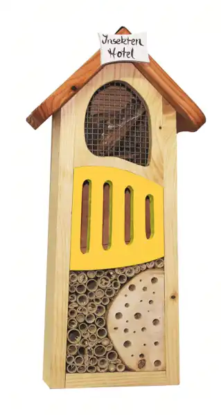 Insektenhotel gelb