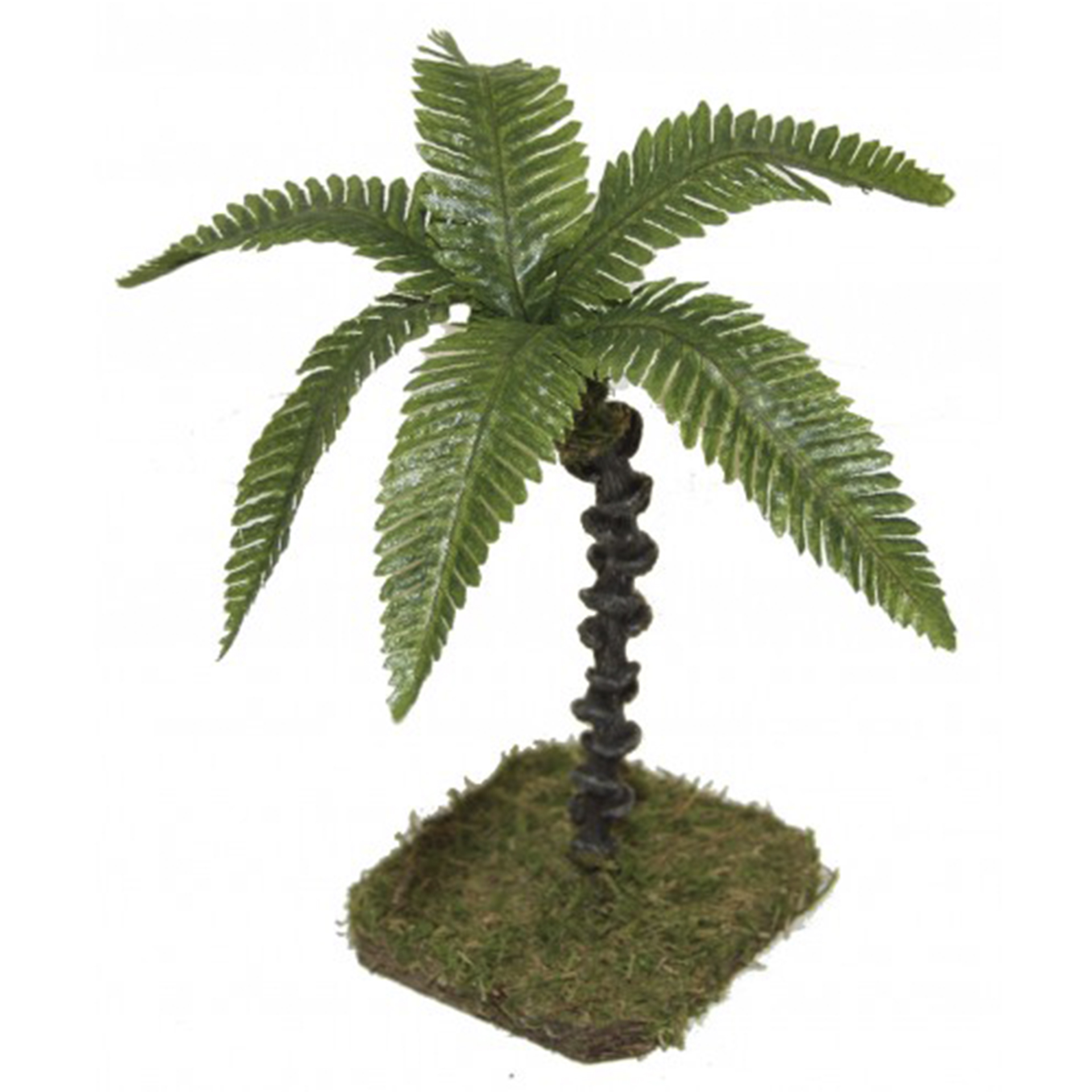 Krippenbotanik Palme hellgrün 18cm zur Gestaltung Ihrer Krippenlandschaft