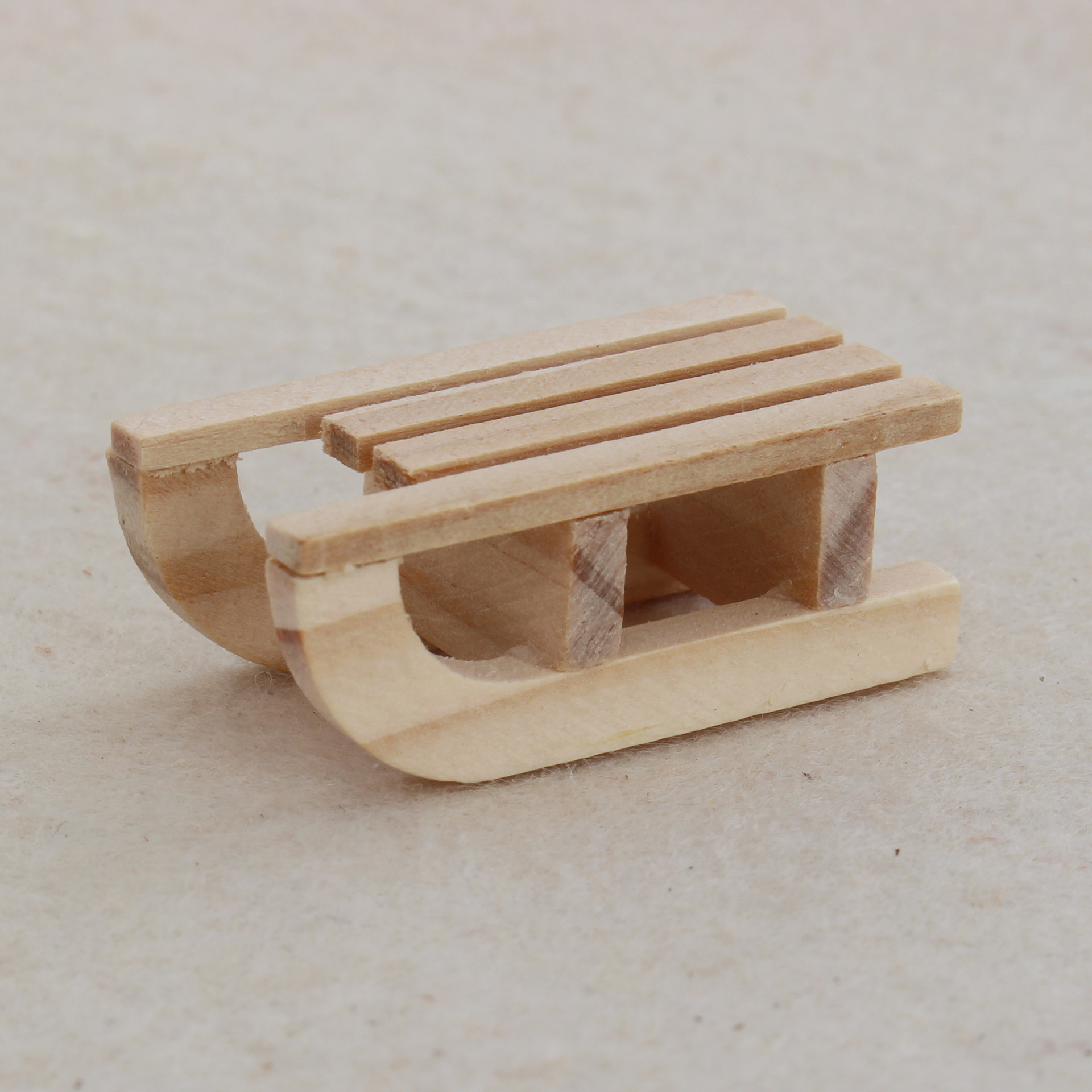 Holzschlitten Holzschlitten Krippenzubehör Wichtelzubehör