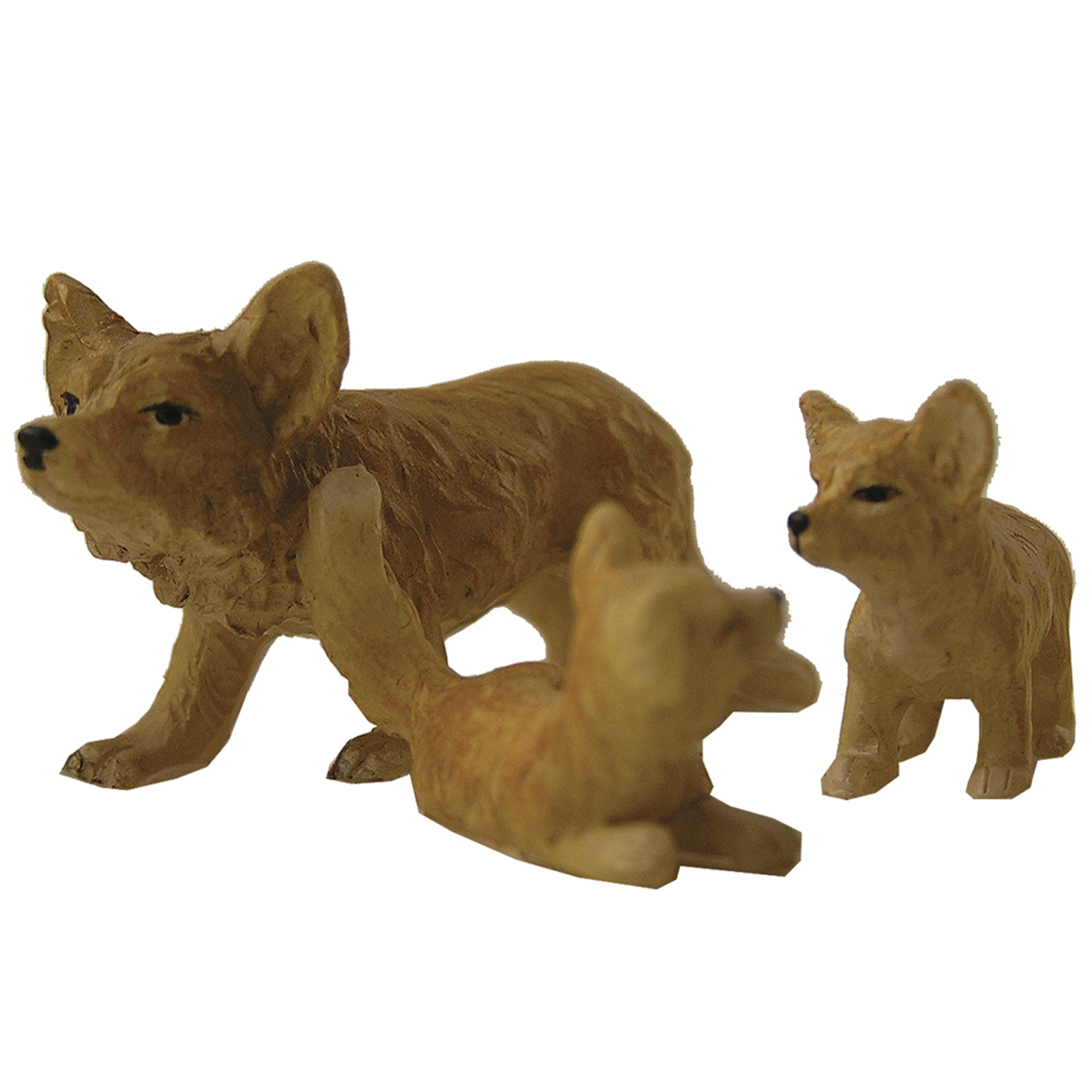 Zusatzfigur Krippe Fuchsfamilie oder als Zubehör zur Wichteltür