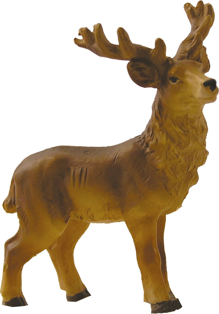 Hirsch Höhe 9,5cm, Reh, Tierfigur, Antler, Brunnenfigur, Dekoration