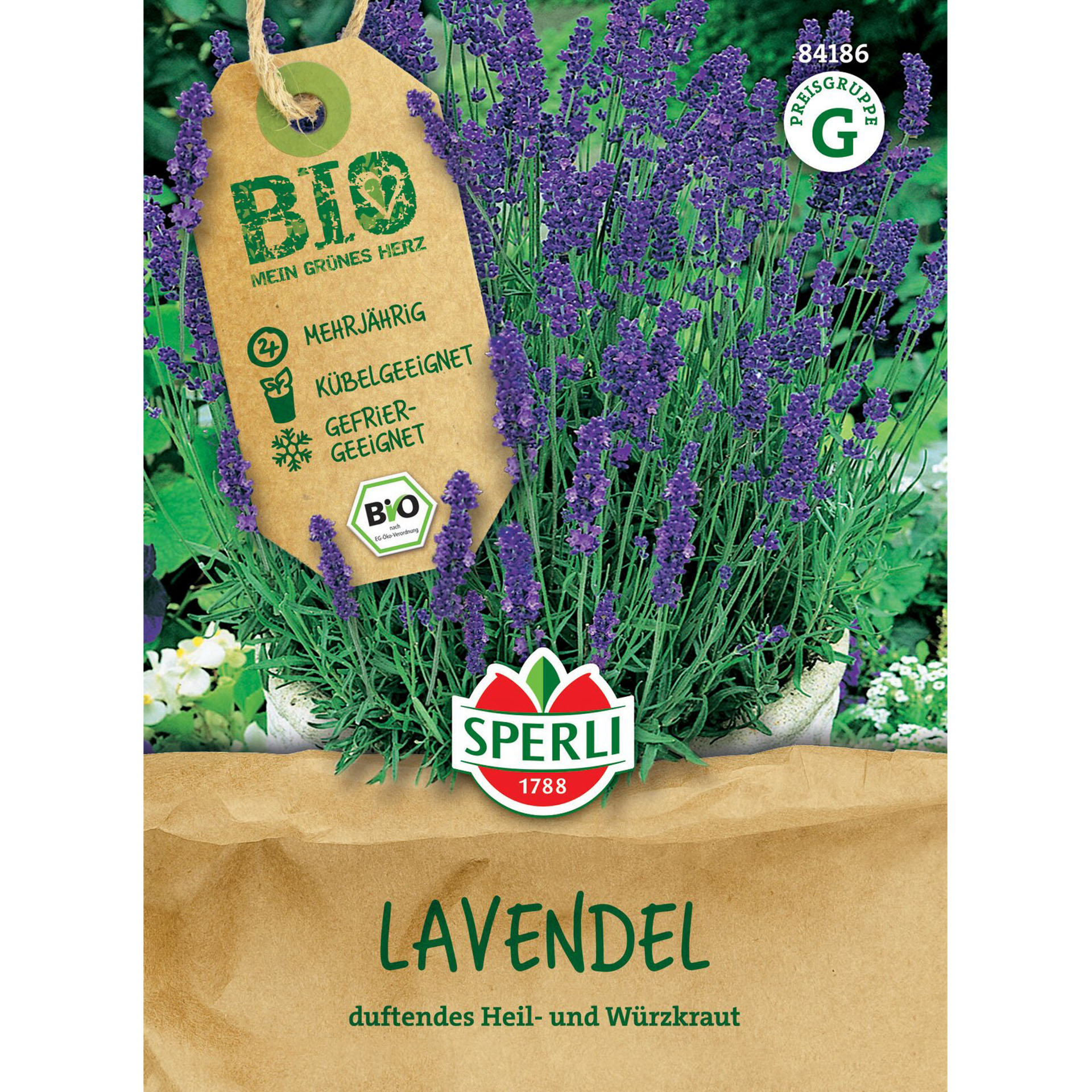 BIO Lavendel, Kräutersamen Blume, Pflanze, Kräuterig, Lavendel, Tasche