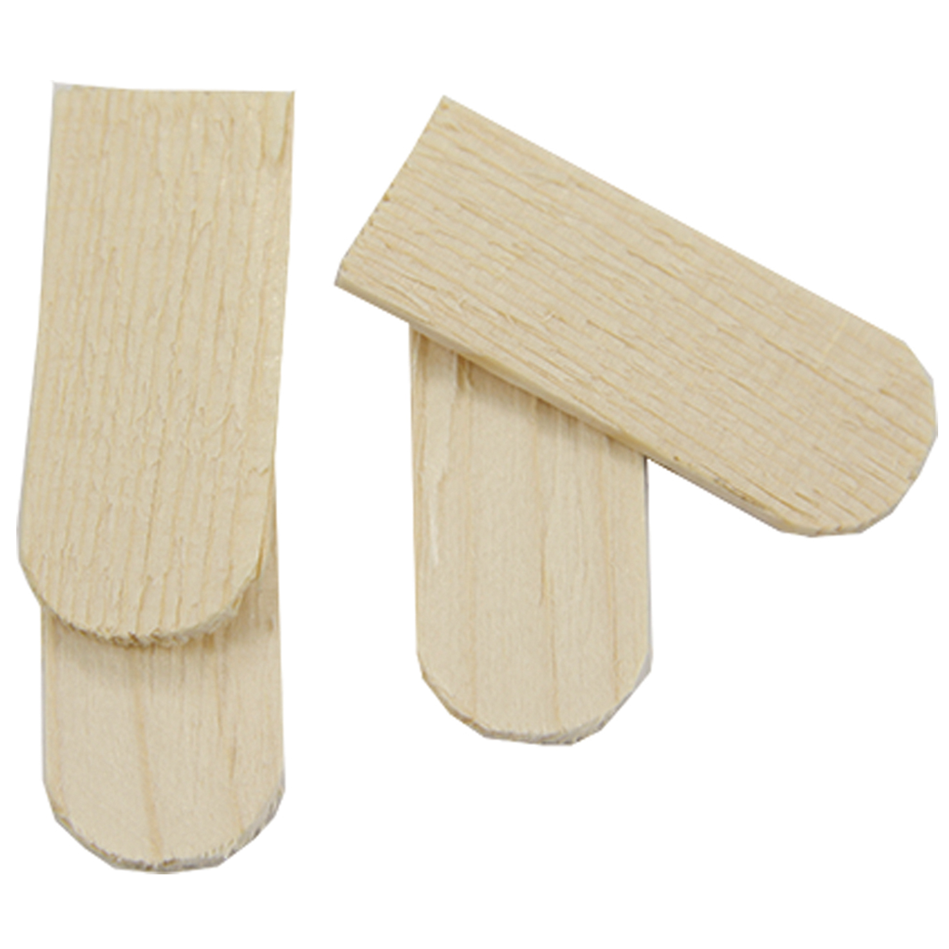 Dachschindel Biberschwanz aus hellem Holz zum Krippenbau