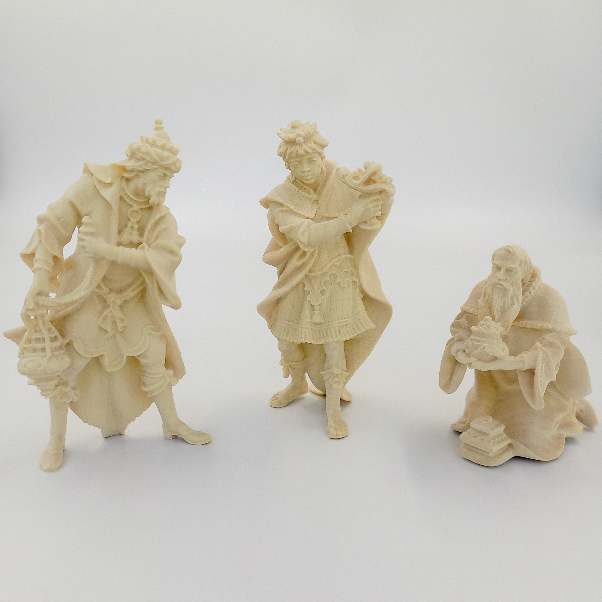 Hl. Drei Könige Ulrich Krippe Holzfiguren Hl. Drei Könige naturfarben passend zur Ulrich Krippe