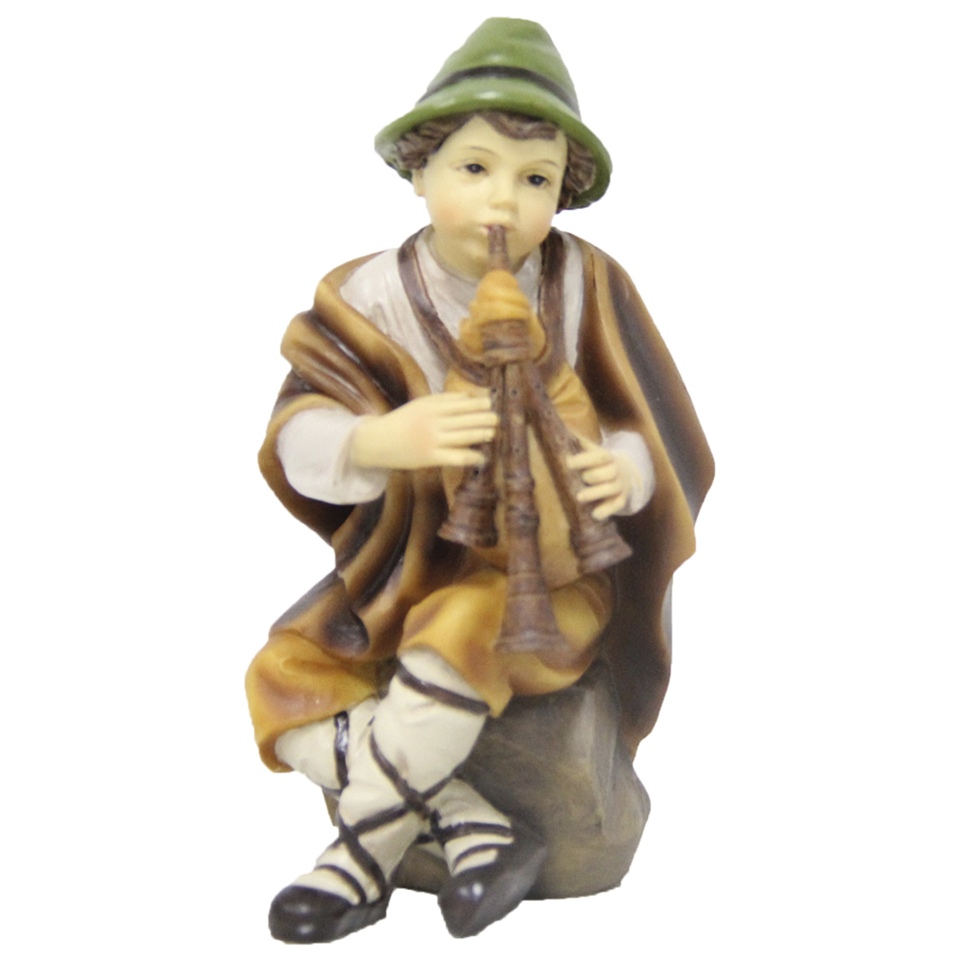 Hirtenjunge mit Dudelsack Krippe Zusatzfigur Hirtenjunge mit Dudelsack