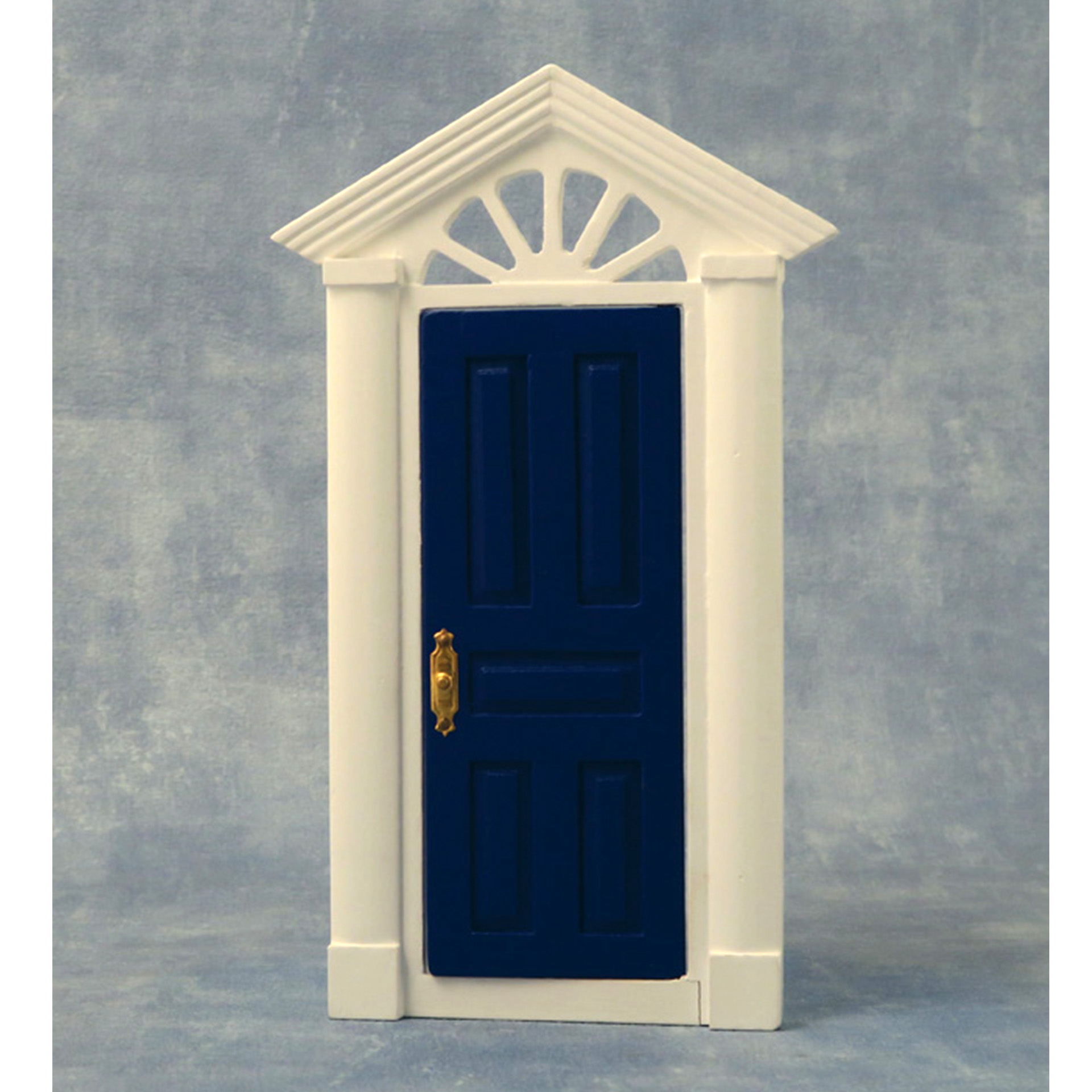 Wichteltür blau mit Spitze Wichteltür blau mit Spitze