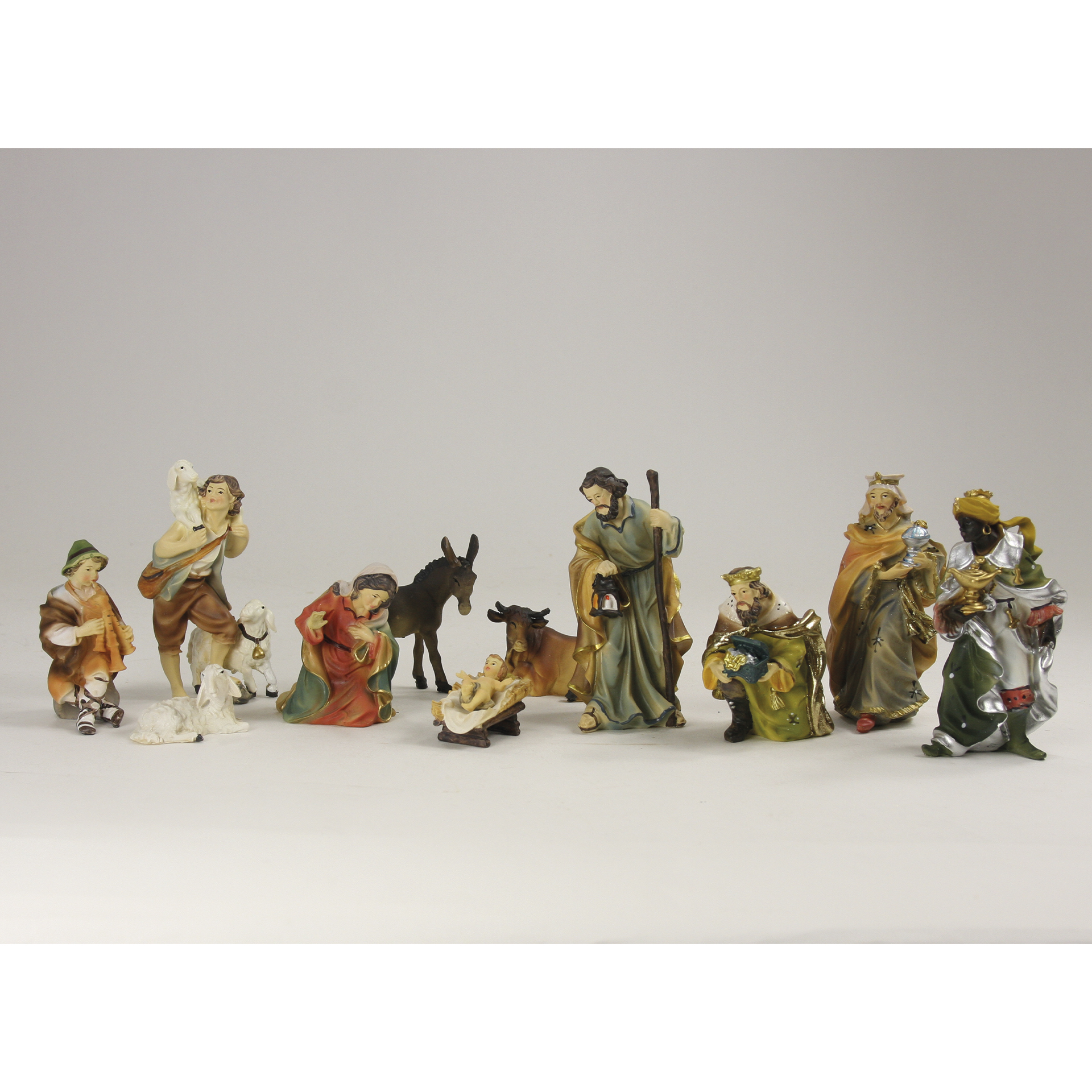 11-teiliges Figuren Set der Mathias Krippe