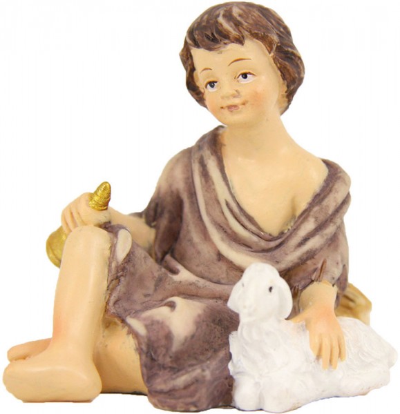 Hirte sitzend mit Horn für 8cm Figuren Hirte sitzend mit Horn für 8cm Figuren