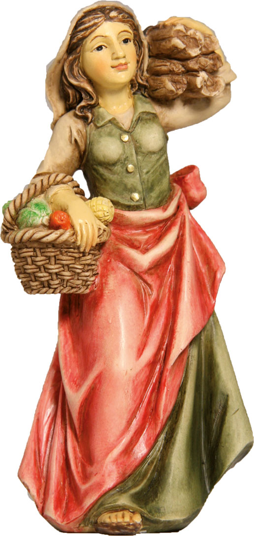 Magd mit Holzbündel Magd mit Holzbündel Krippe Zusatzfigur