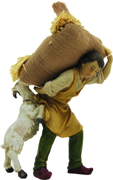 Knecht mit Sack und Ziege