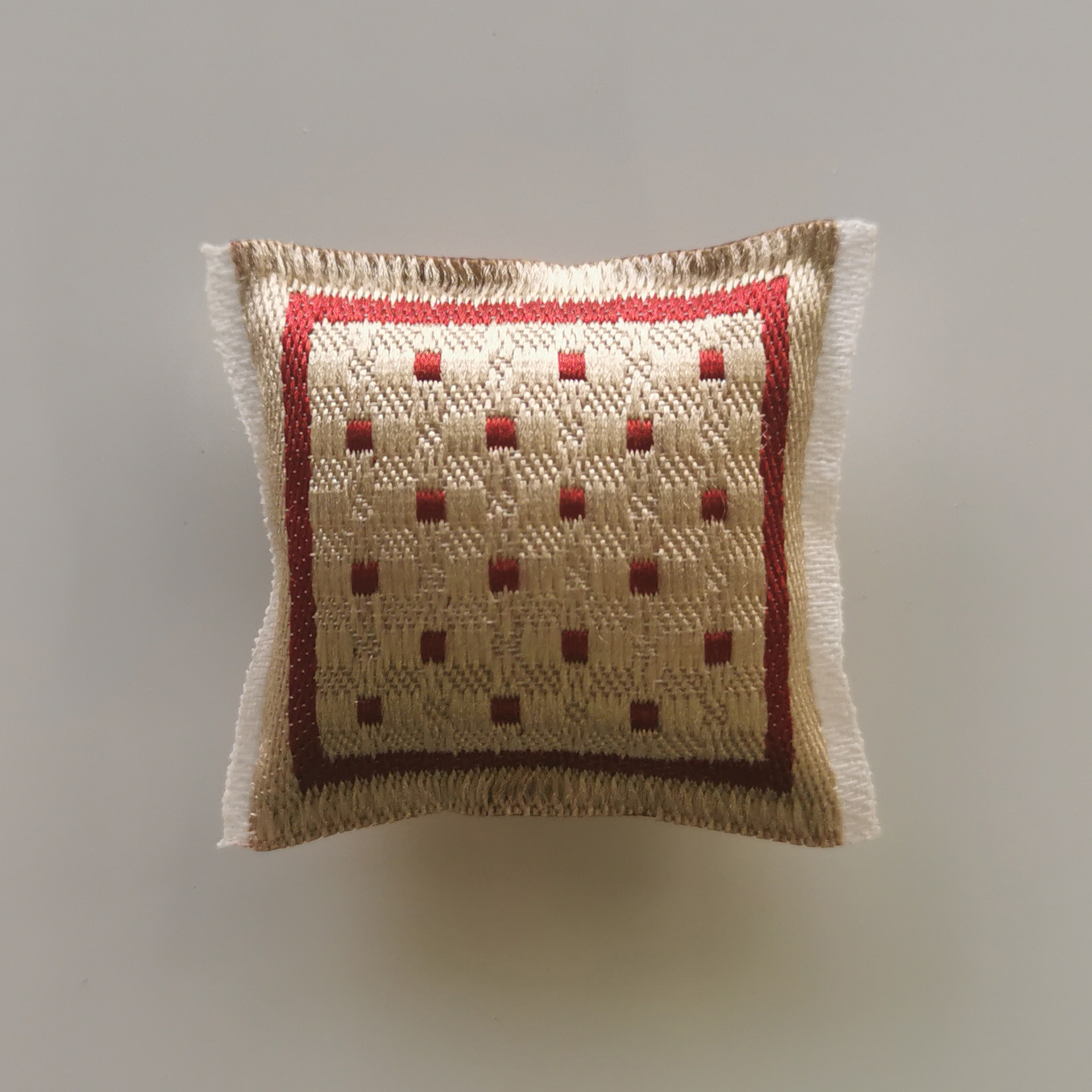 Dekokissen natur 3,5x3,5cm Dekokissen natur Wichtelwelt