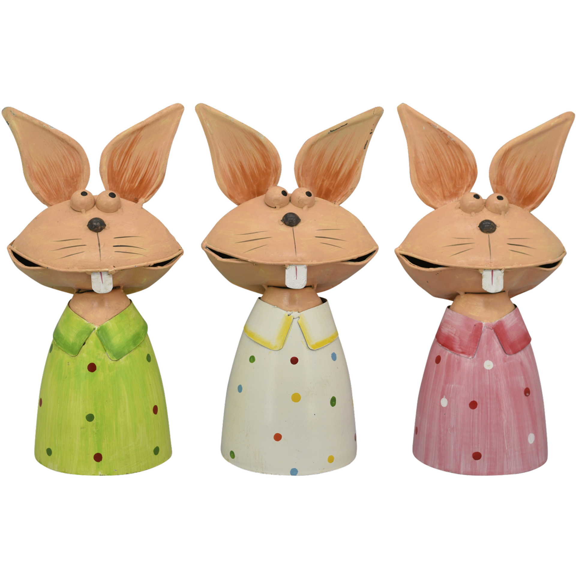 Zaunhocker Hase mit Hasenzahn Pfostenhocker  Staketenzaun Gartenzaun Gartendeko