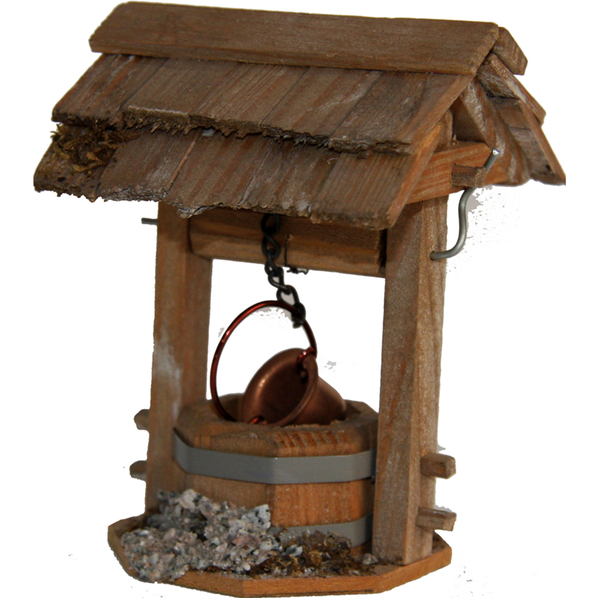 Hofbrunnen mit Dach Krippenzubehör