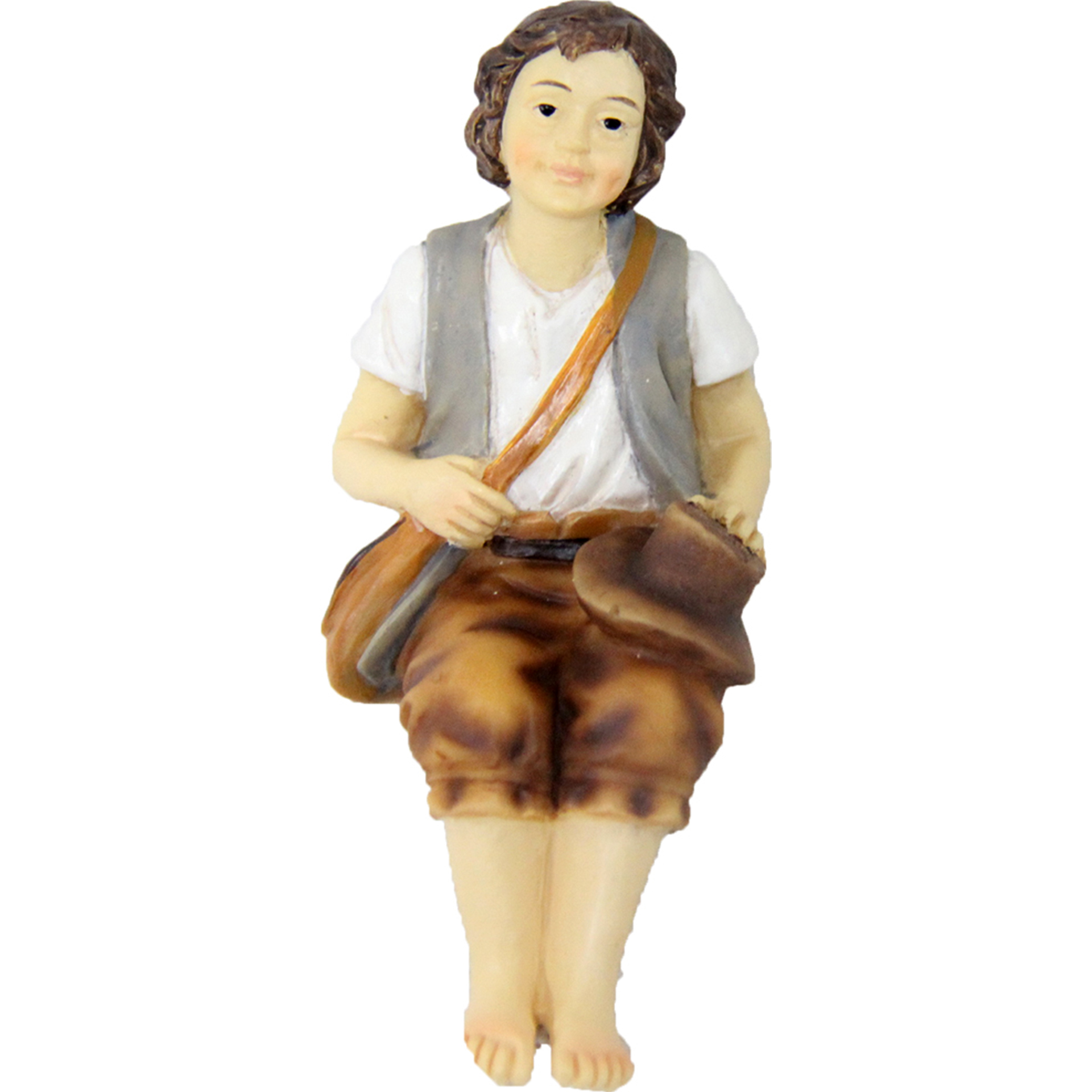 Wanderer sitzend Zusatzfigur Krippe Wanderer sitzend Zusatzfigur Krippe