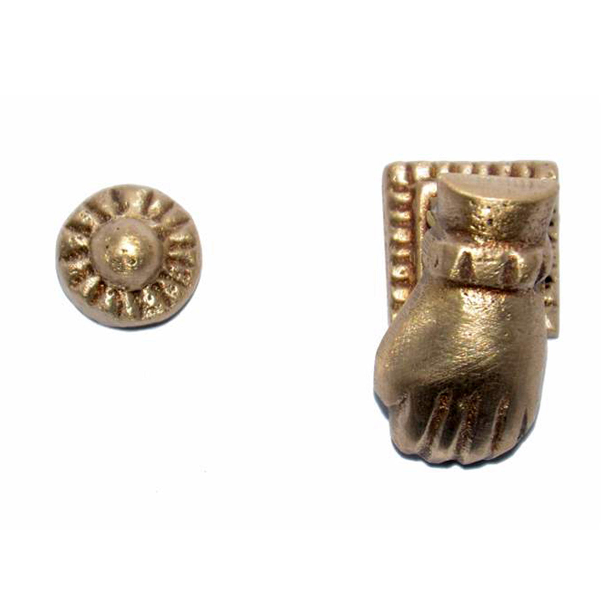 Türklopfer Hand Metall Türklopfer Hand Metall Krippenzubehör Wichtelzubehör