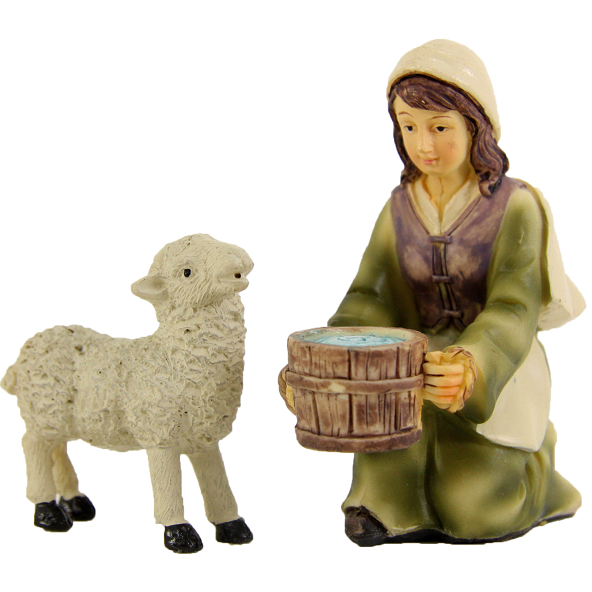 Magd mit Schaf Magd mit Schaf Zusatzfigur Krippe