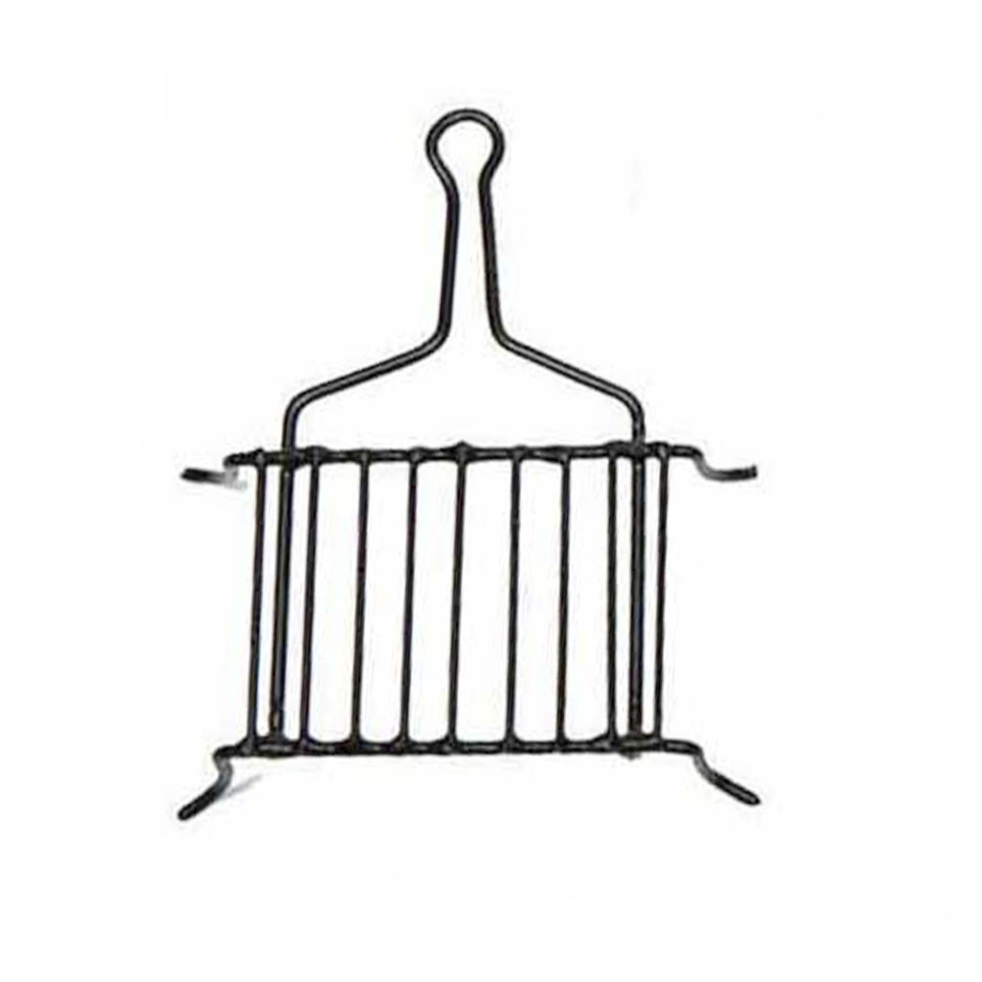 Grillrost aus schwarz lackiertem Metall