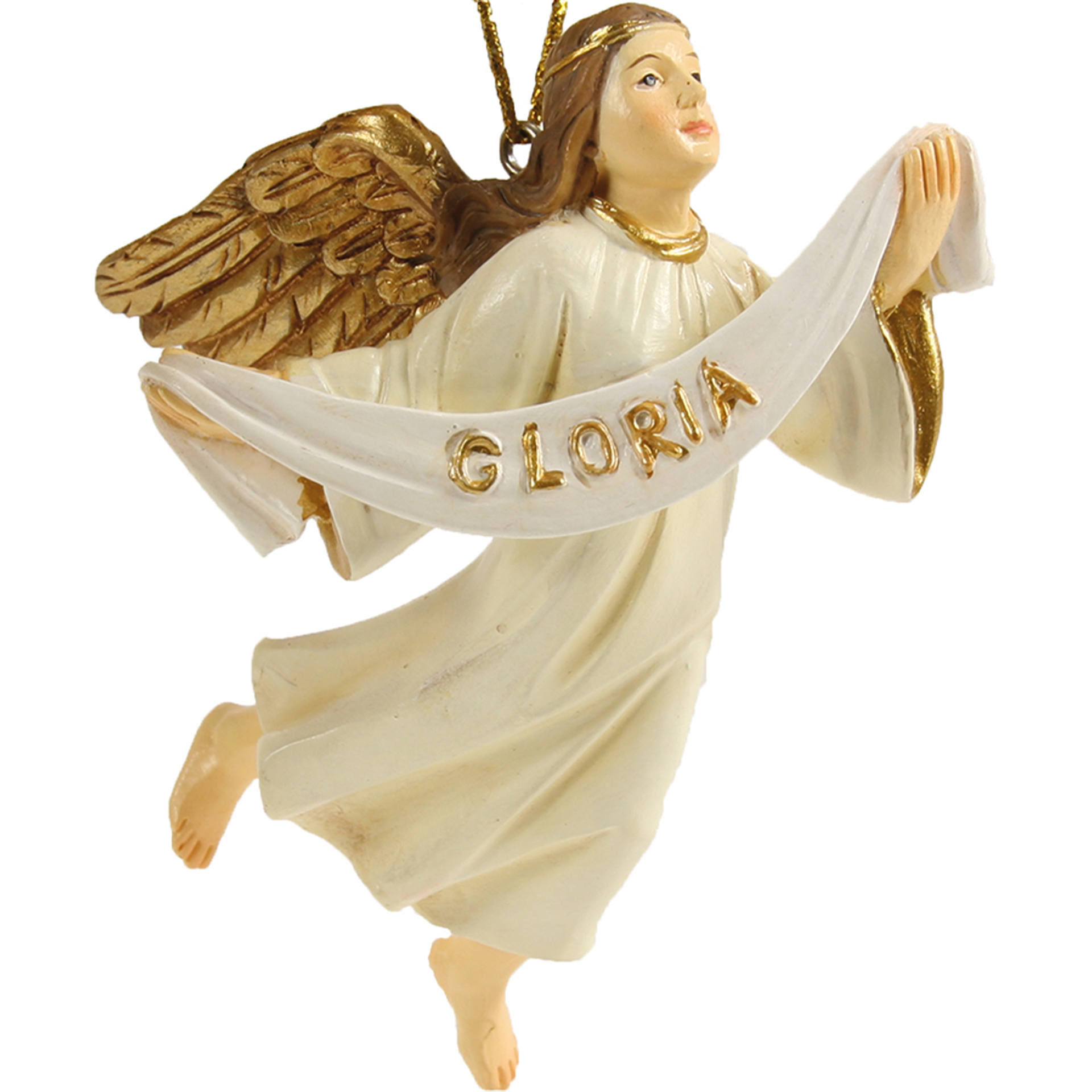 Engel fliegend mit Gloriabanner Engel fliegend mit Gloriabanner
