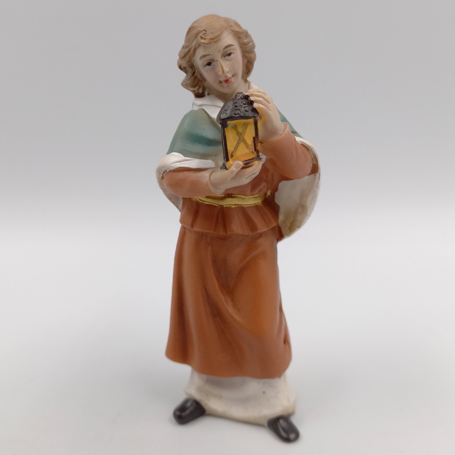 Magd mit Laterne Magd mit Laterne Krippe Zusatzfigur, Figur, Person, Gesicht, Kopf