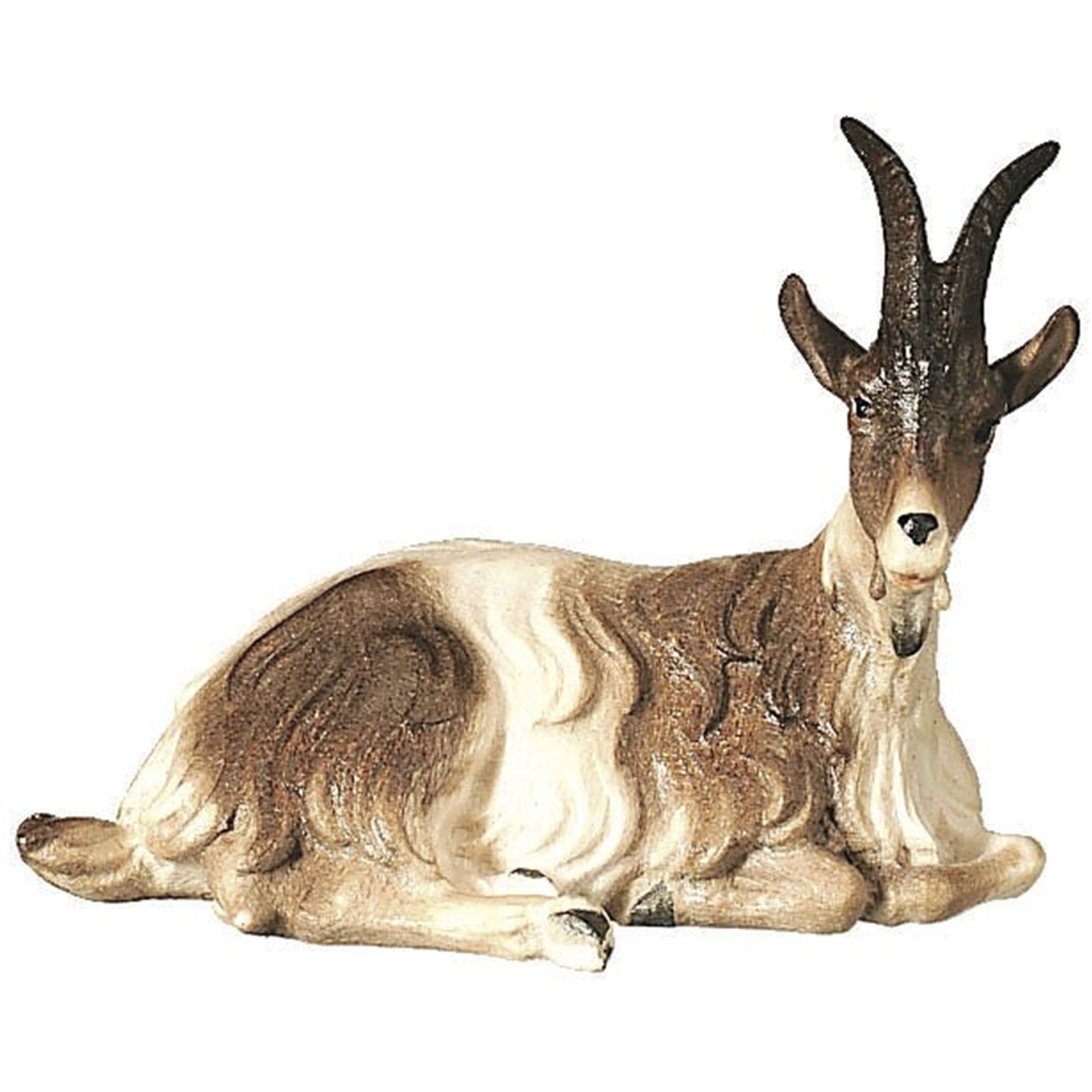 Liegende Ziege coloriert aus der Serie der Bethlehem Krippe