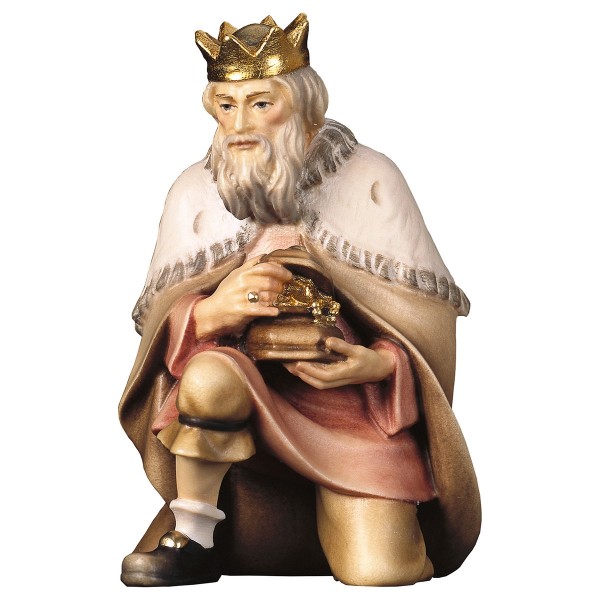 Krippenfigur König kniend Hirten Krippe color