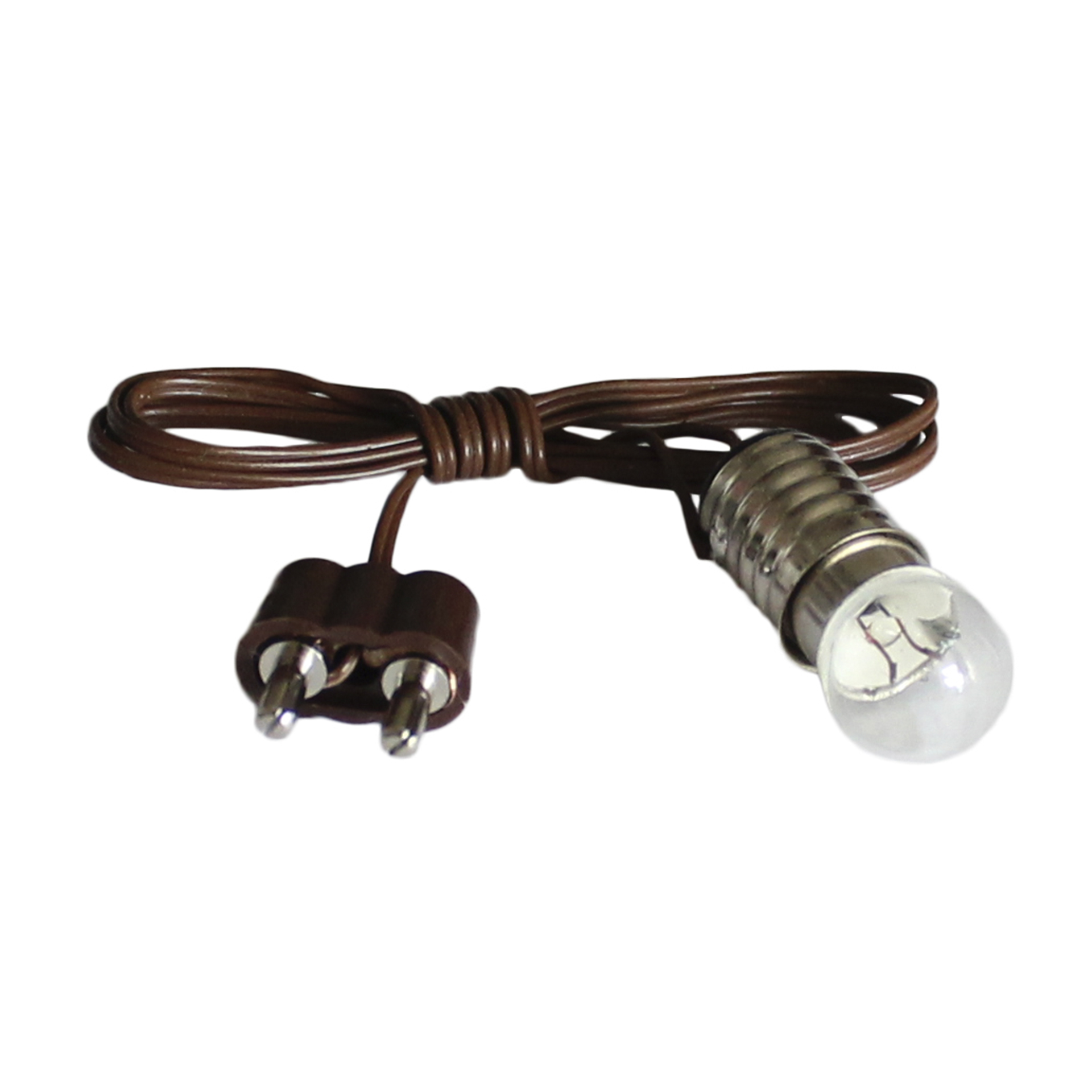 Birnchen mit Fassung, Kabel und Stecker