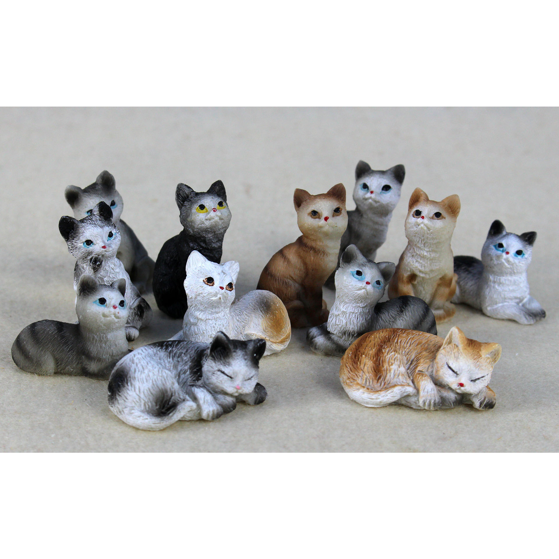 Katzenfiguren,  Katzenmodell,  Miniaturkatzen,  Sammelfiguren,  Spielzeugkatzen