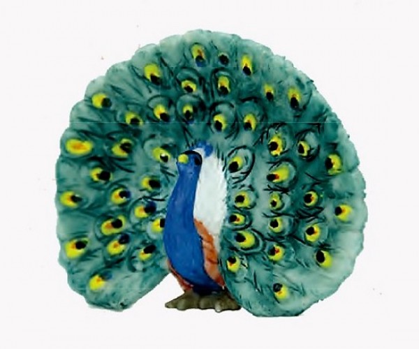 Pfau radschlagend Krippe Zusatzfigur