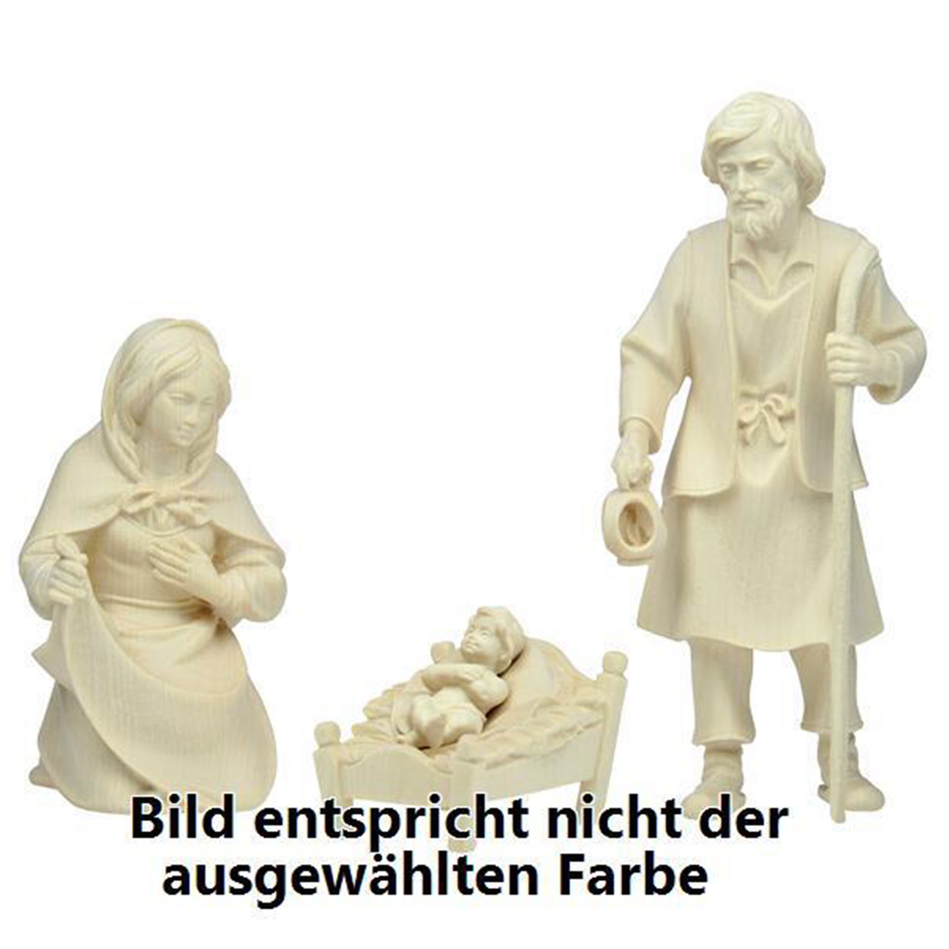Hl. Familie Hirten Krippe 4-tlg. mfg Hl. Familie Hirten Krippe 4-tlg. mfg