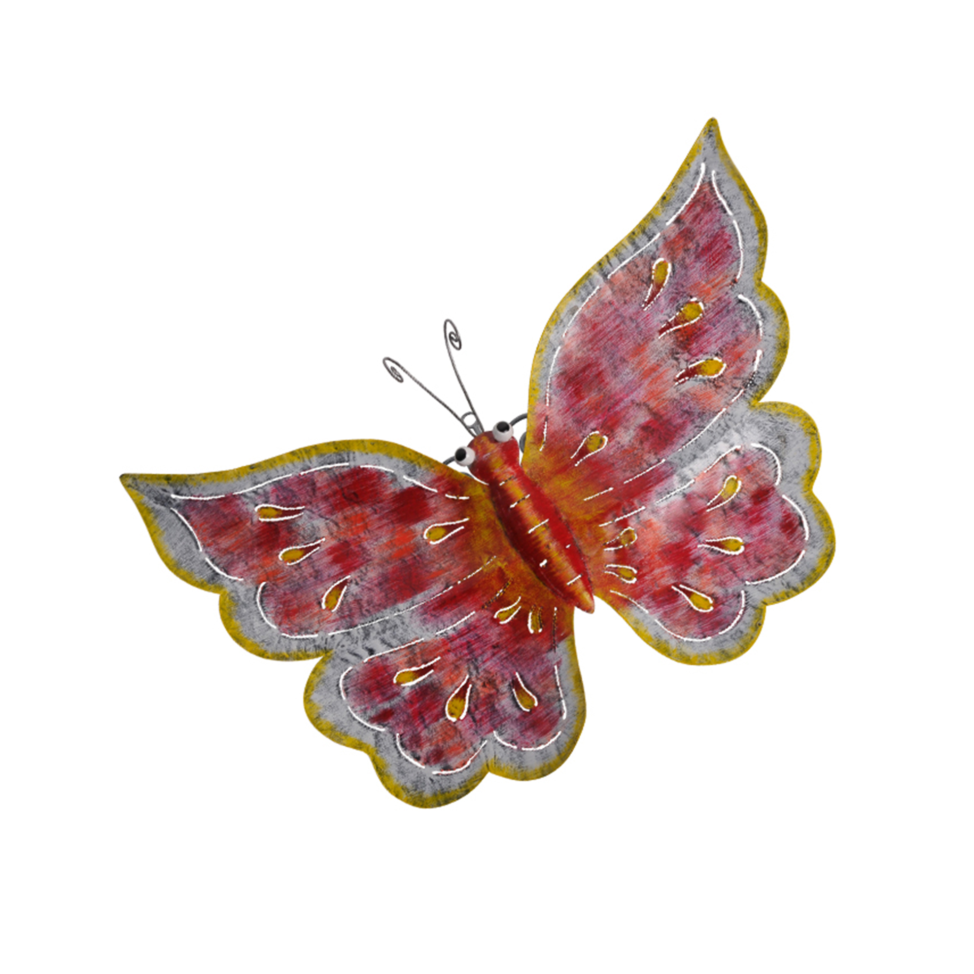 Schmetterling rot-gelb, Wanddekoration Schmetterling rot-gelb, Wanddekoration