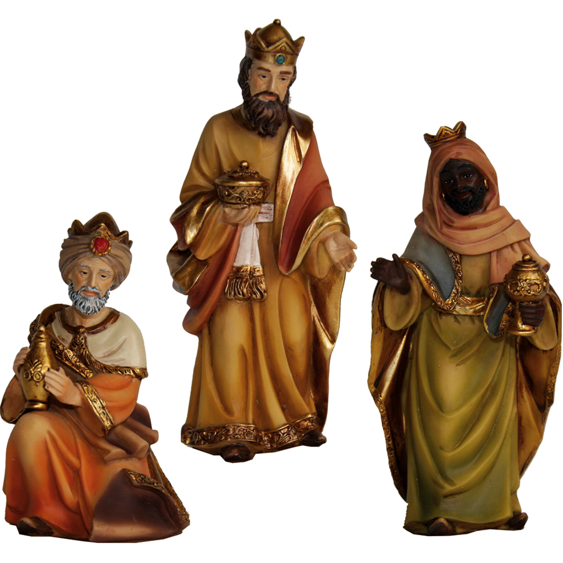 Hl. Drei Könige Markus Krippe 3-tlg., für 11cm Figuren Hl. Drei Könige Markus Krippe 3-tlg., für 11cm Figuren