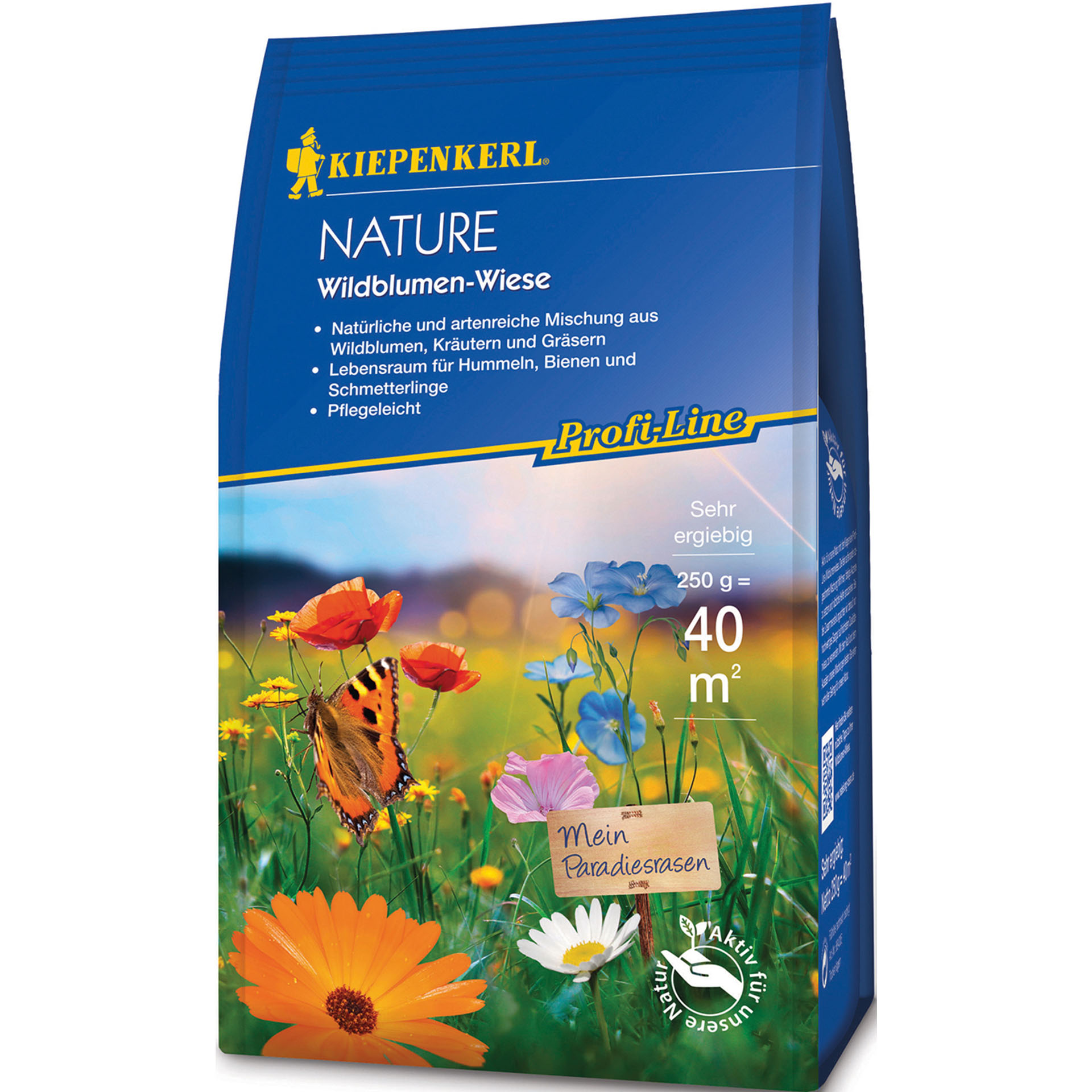 Wildblumenwiese Nature Packung mit Bild Blumenwiese