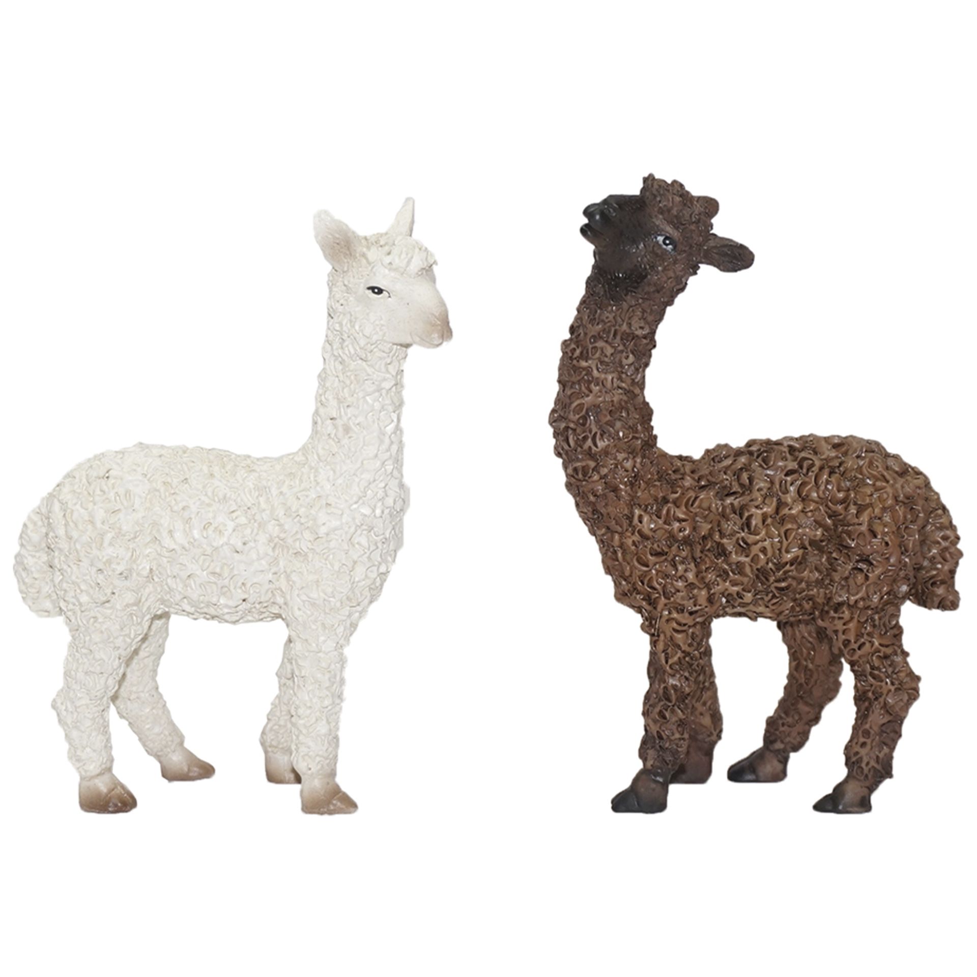 MaMeMi Alpaka Krippenfiguren - Neue Trend-Tiere Für Weihnachtskrippen & Modellbau-Landschaften